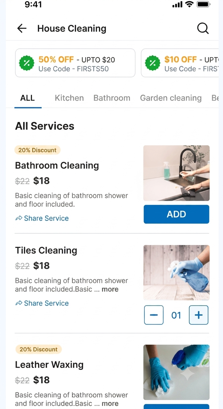 Customer App Screenshot