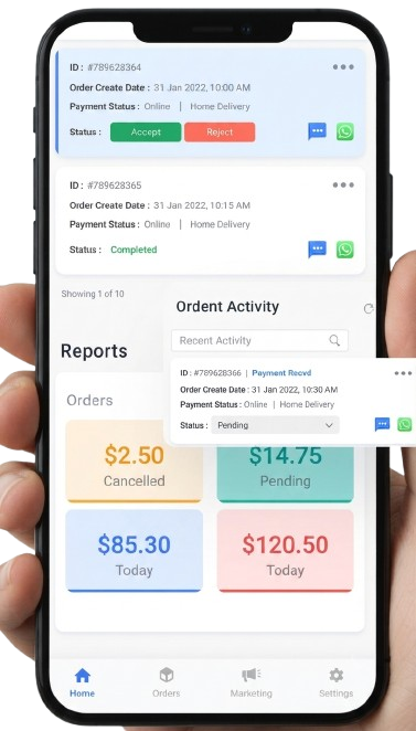 Vendor App Screenshot